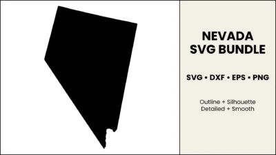 Nevada SVG Bundle, State Cut Files, SVG DXF EPS PNG