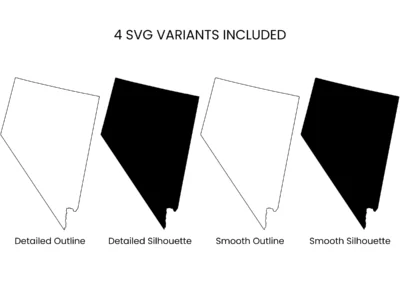 Nevada SVG Bundle, State Cut Files, SVG DXF EPS PNG