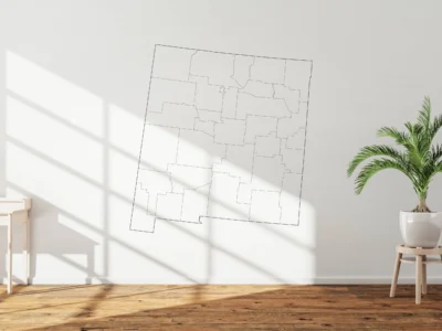 New Mexico Counties Map Printable, Blank & Labeled