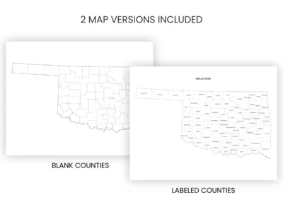 oklahoma-counties-map-printable-blank-labeled-included-map-versions-info Oklahoma Counties Map Printable, Blank & Labeled