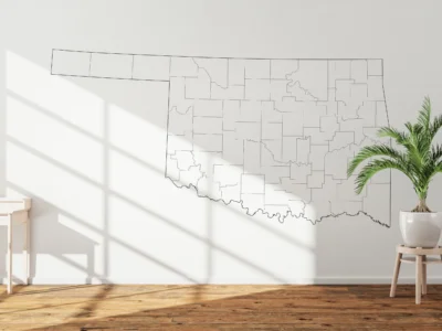 oklahoma-counties-map-printable-blank-wall Oklahoma Counties Map Printable, Blank & Labeled