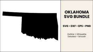 Oklahoma SVG Bundle, State Cut Files, SVG DXF EPS PNG