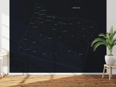 oregon-counties-map-printable-dark-wall Oregon Counties Map Printable, Labeled County Map, Light & Dark Styles