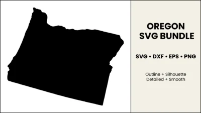Oregon SVG Bundle, State Cut Files, SVG DXF EPS PNG