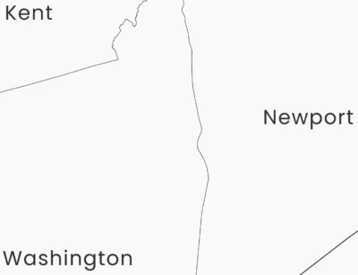Rhode Island Counties Map Printable, Labeled County Map, Light & Dark Styles