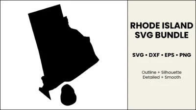 Rhode Island SVG Bundle, State Cut Files, SVG DXF EPS PNG