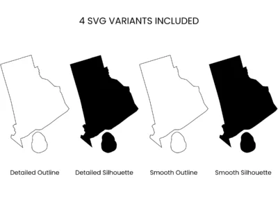 Rhode Island SVG Bundle, State Cut Files, SVG DXF EPS PNG