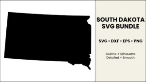 South Dakota SVG Bundle, State Cut Files, SVG DXF EPS PNG
