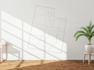 Utah Counties Map Printable, Blank & Labeled