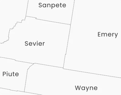 utah-counties-map-printable-light-zoom-detail Utah Counties Map Printable, Labeled County Map, Light & Dark Styles