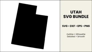 Utah SVG Bundle, State Cut Files, SVG DXF EPS PNG