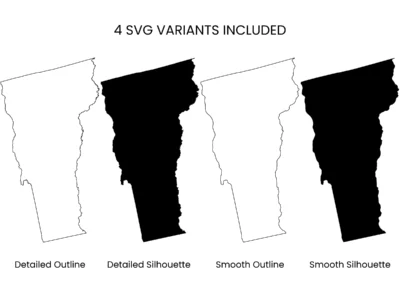 Vermont SVG Bundle, State Cut Files, SVG DXF EPS PNG