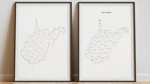 West Virginia Counties Map Printable, Blank & Labeled