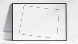 Wyoming Blank Outline Map Printable, State Outline, JPG PDF PNG