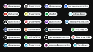 DaVinci Resolve Social Media Pack | 23 Social Media Handles, Animated Titles, Lower Thirds & Icon Generators