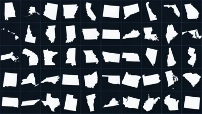 50 US State Maps Animator Pack for DaVinci Resolve | 51 Animated Map Templates