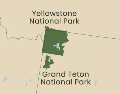 USA National Parks Map Printable, All 63 National Parks with Boundaries & Names